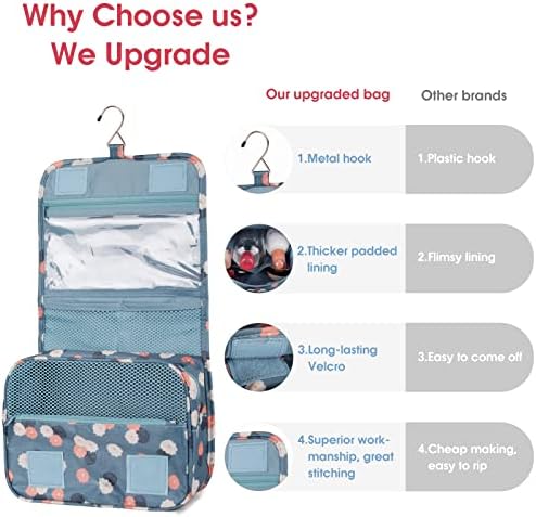 Narwey Small Hanging Travel Toiletry Bag - Image 5