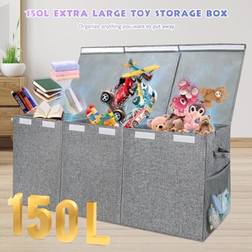 Kids Toy Box Chest with Lid - Image 2