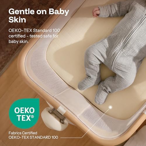 HARPPA Cuddly Bassinet Sheets, Bamboo Viscose Cotton, Oeko-TEX Certified - Image 6