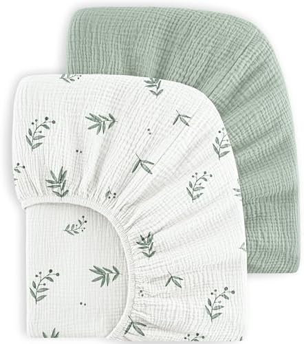 Bearmoss Muslin Crib Sheets by Bearmoss