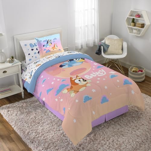 Bluey Bingo Twin Comforter Set 5 Piece Kids Bedding by JayFranco
