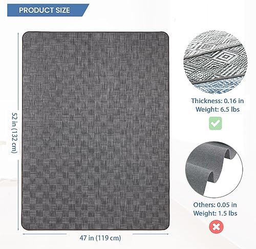 Chair Mat for Hardwood & Tile Floor, Anti Slip, Floor Protector for Home Office - Image 2