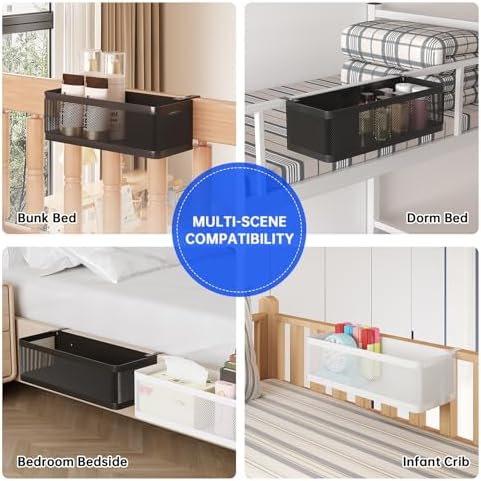 Bedside Caddy Shelf for Bunk Bed, L11in*W4.9in*H3.93in - Image 6