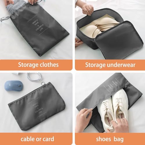 Packing Cubes for Travel 8 Set Luggage Organizer Bags - Image 3