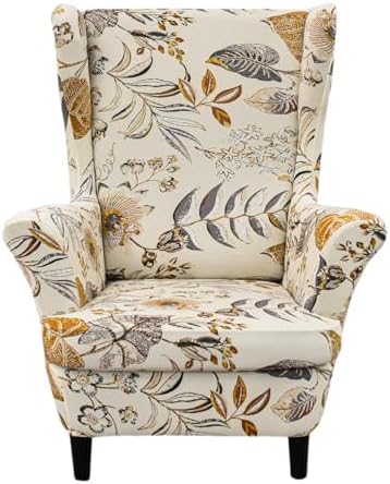 NILUOH Wingback Chair Covers 2-Piece, Armchair Slipcovers by NILUOH