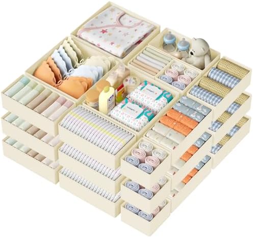 DIMJ Drawer Organizer Clothes 24 Pack by DiMJ