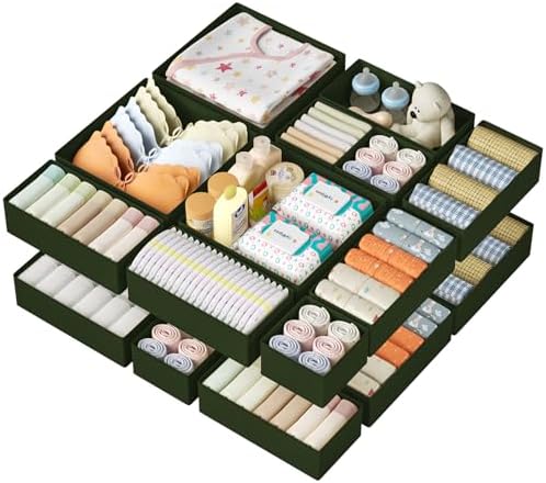 DIMJ Drawer Organizer Clothes 15 Pack by DiMJ