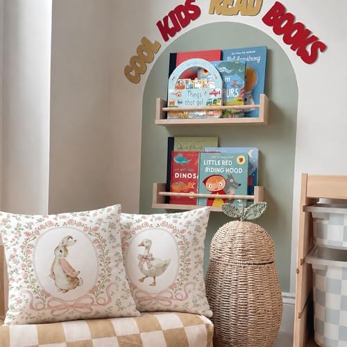 Bunny Nursery Pillow Covers 18x18 Set of 2 - Image 7