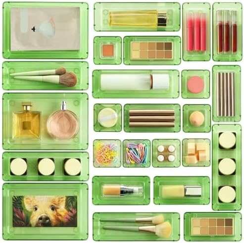 Vtopmart 25 Pack Plastic Drawer Organizers by Vtopmart