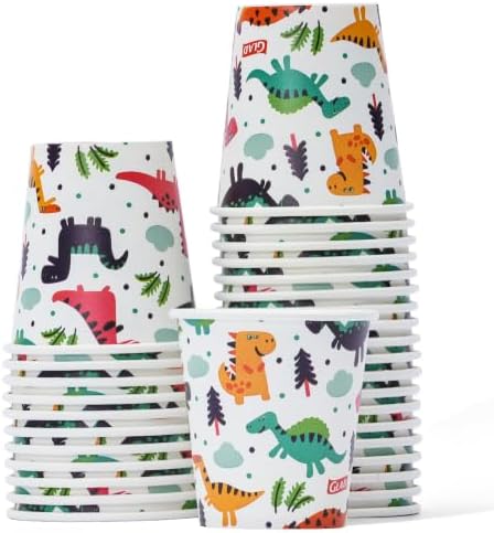 Glad for Kids Dinosaur Disposable Paper Bath Cups, 3 Oz - Image 2