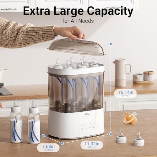Bear Bottle Sterilizer and Dryer, 2-Layer Electric Steam Sanitizer - Image 3