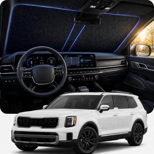 DooGooCoo Windshield Sun Shade for Kia Telluride 2020-2026 Sun Shade for Car by DooGooCoo