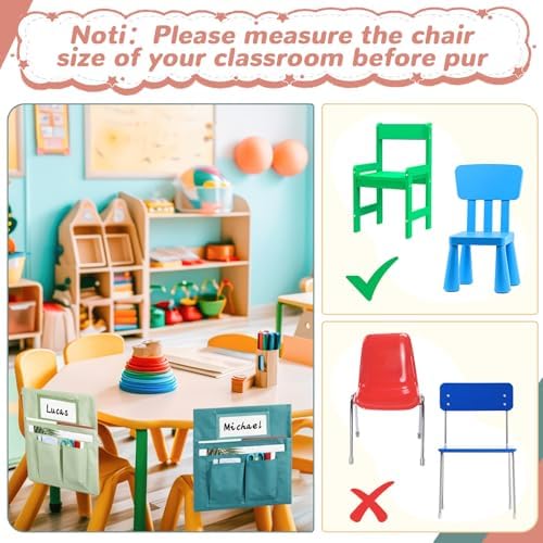 gisgfim 12 Pcs Small Chair Pockets - Image 6