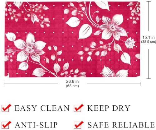 Shower Mat Bathtub Mat, 26.8x15.1 inch, Non-Slip Bath Mat - Image 4