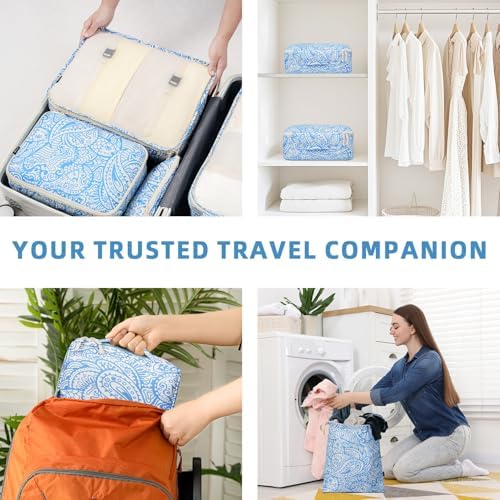 BAGAIL 8 Set Packing Cubes Luggage Packing Organizers - Image 7