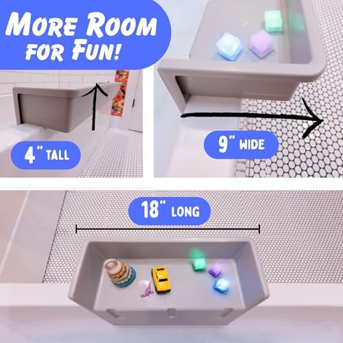 Tub Topper Mini Bathtub Splash Guard & Bath Shelf - Image 4