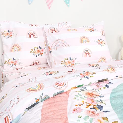 Toddler Bedding Sets Twin Size for Girls, Rainbow Toddler Crib Bedding Set 5 - Image 5