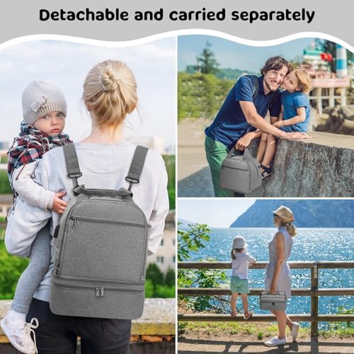 OCKLILY Breast Pump Bag Cooler Backpack — Large Insulated Milk Storage - Image 4