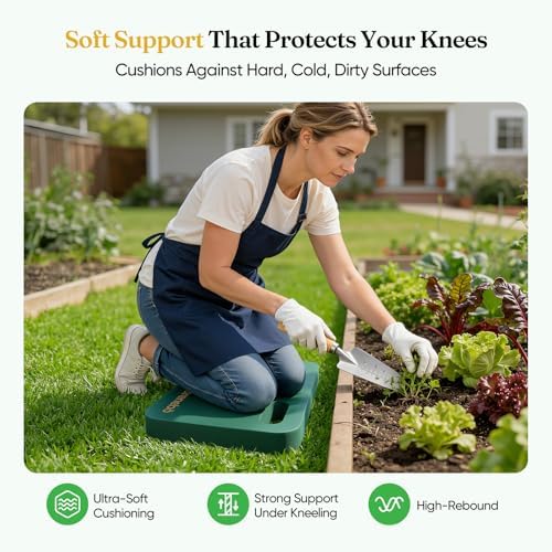 Grenebo 2-Pack Kneeling Pads, Extra Thick NBR, 17.3 x 11 x 1.6 in - Image 3