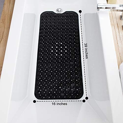 TEESHLY Bathtub Mats for Shower Tub, Extra Long Non-Slip 39 x 16 Inch Bath Mat - Image 4
