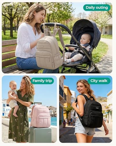 BAGSMART Baby Diaper Bag with Waterproof Pad - Image 6