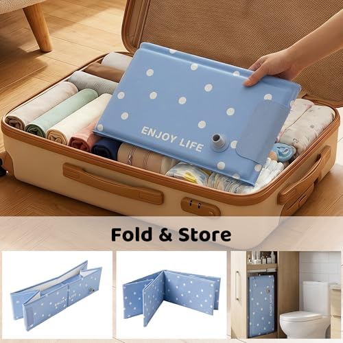 Collapsible Baby Bathtub for Newborn to Toddler, Foldable Toddler Bathtub - Image 6