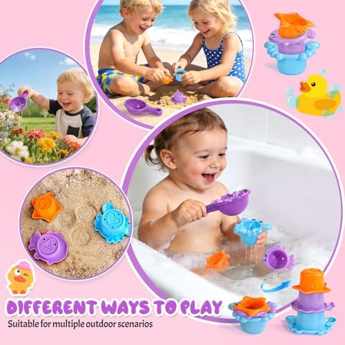 Toddler Bath Toys for Kids Ages 1-3 Waterfall Bathtub Toys for Toddlers 2-4 - Image 6