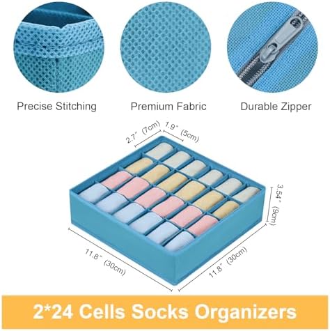 Joyoldelf Sock Organizer Drawer Organizer - Image 2