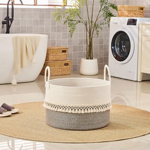 KAKAMAY Large Blanket Basket - Image 5