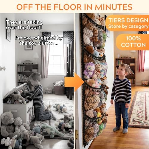 Ofiray-home Over The Door Stuffed Animal Storage - Image 2