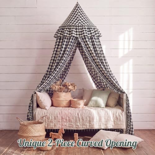 SmoothNovelty Gingham Plaid Bed Canopy - Image 6