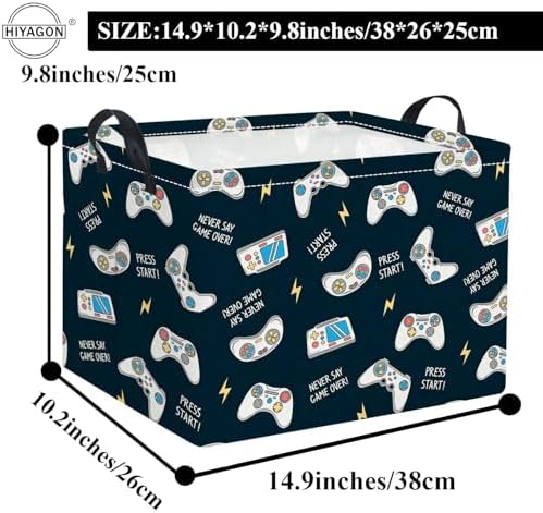 Rectangular Valentines Basket Fabric Storage Bin Storage Boxes Collapsible - Image 2