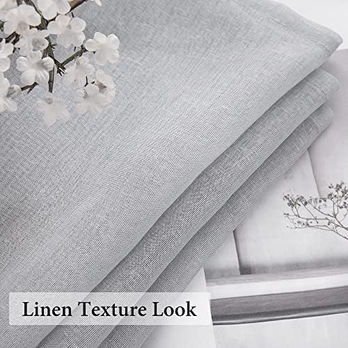 MIULEE Grey Window Valance 1 Panel 54W x 18L - Image 3