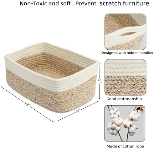 XUANGUO Small Woven Storage Baskets - Image 2