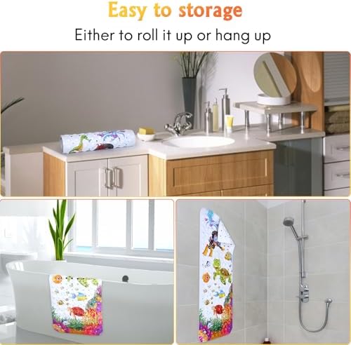 Secopad Bathtub Mat Non Slip, Cartoon Bath Tub Mat - Image 5