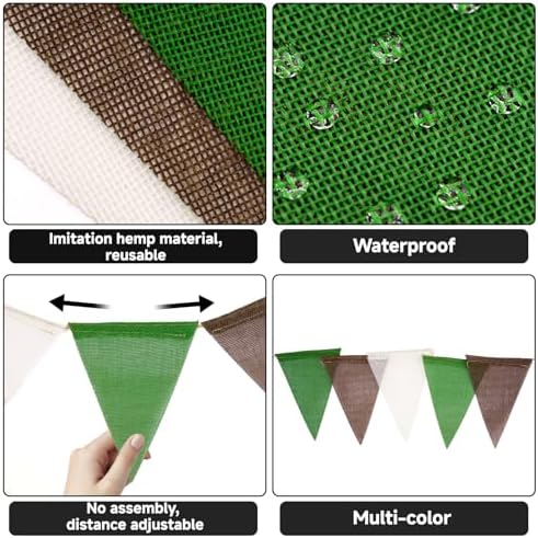 G2PLUS Triangle Flag Bunting, Pennant Banner and Decorative Garland - Image 3