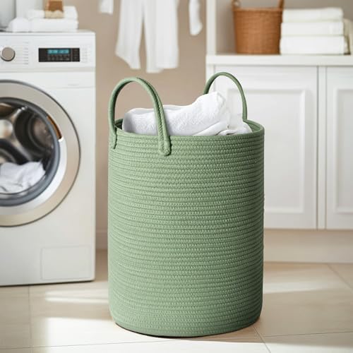 MEGASKET Large Green Laundry Basket, Baby Nursery Laundry Hamper, Kids Toy - Image 6