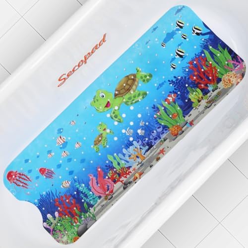 Secopad Bathtub Mat Non Slip, Cute Tub Mat by Secopad