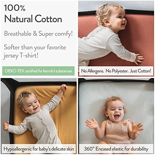 Joey + Joan Bedside Sleeper Bassinet Sheets 35x20 Compatible - Image 3