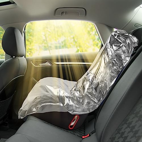 BBTO 2 Pcs Car Seat Sun Shade Covers Baby Heat Protector - Image 2