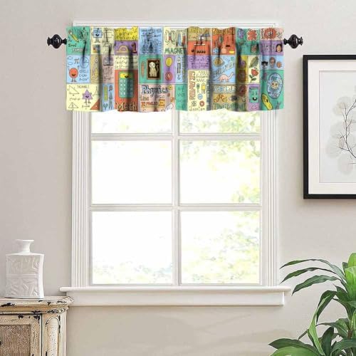 Science Valance Curtains Funny Mathematics Formula Physics Biology Print Window - Image 5