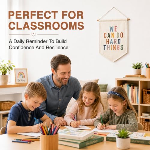 We Can Do Hard Things Classroom Signs, Positive Affirmation Classroom Decor - Image 3