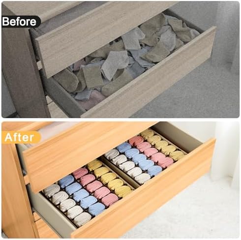 Joyoldelf Sock Organizer Drawer Organizer - Image 6