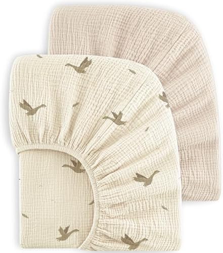 Bearmoss Muslin Crib Sheets by Bearmoss