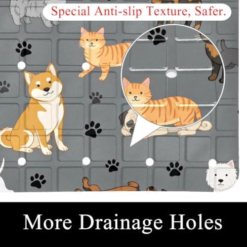 Non Slip Shower Mat Bathtub Mat 15.1x26.8 Inch, Quick Dry Bath Mat - Image 2