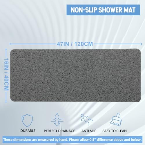 Hargiis Non-Slip Bathtub Mat, Anti Slip Shower Mat, Fast Drying Bathtub Mats - Image 2