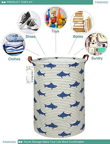 Storage Bin Foldable Nursery Organizer Basket Shark - Image 3