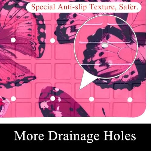 Shower Mat Non Slip 26.8 x 15.1 Inches, Non Slip Bath Mat - Image 2