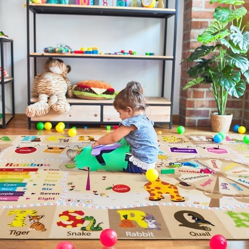 BENRON 7x10 Playroom Rug for Kids Washable, PlayMat - Image 5