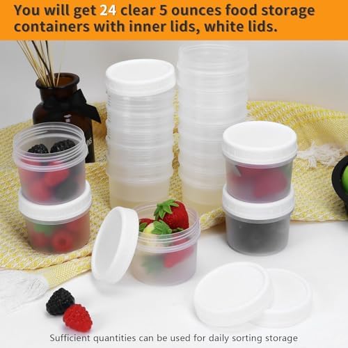 24 Pack 5 oz Food Storage Jars - Image 5